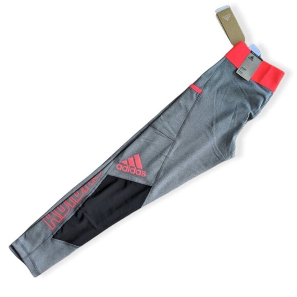 ADIDAS Pants 7/8 Tight Alpha Skin Leggings Grey Neon Pink GC8222 Women's… - Picture 5 of 8